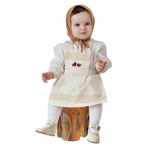 Kostume til børn Kvinde kok Hvid 3-5 år