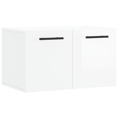 Vægskab 60x36,5x35 cm konstrueret træ hvid højglans