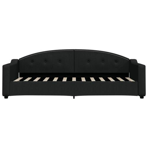 Daybed med madras 80x200 cm stof sort