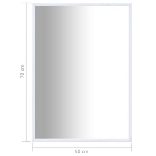 Spejl 70x50 cm hvid