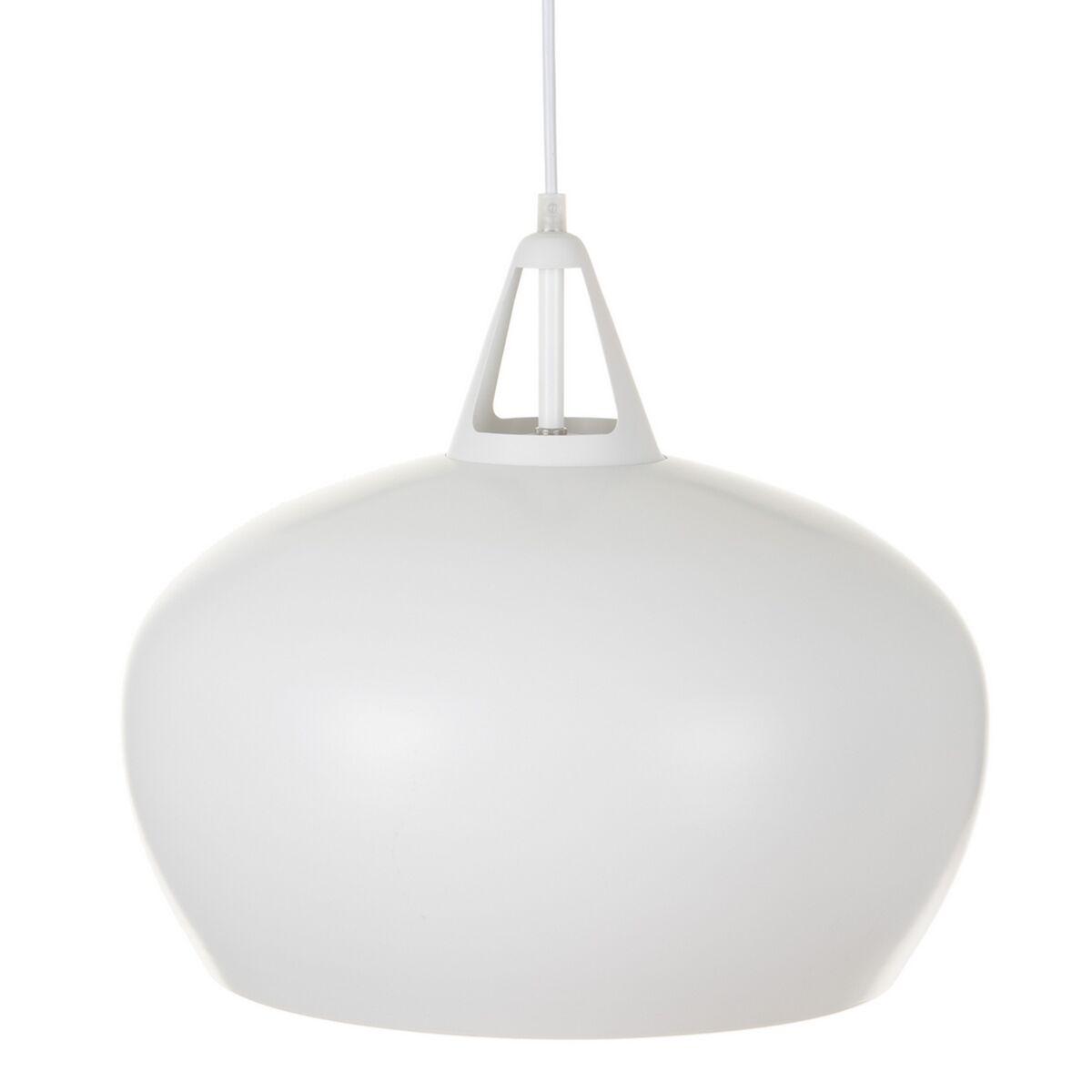 Loftslampe 38 x 38 x 22 cm Aluminium Hvid