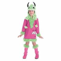 Kostume til børn Grøn Pink Monster 7-9 år