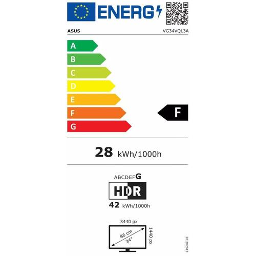 Skærm Asus 90LM06F0-B02E70 WQHD 34" 180 Hz
