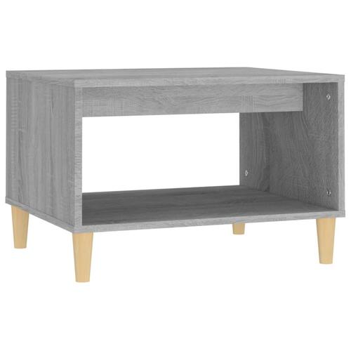 Sofabord 60x50x40 cm konstrueret træ grå sonoma-eg