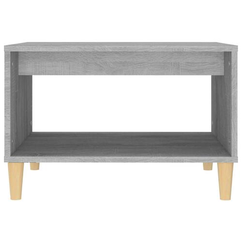 Sofabord 60x50x40 cm konstrueret træ grå sonoma-eg