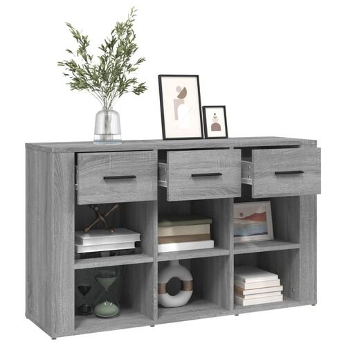 Skænk 100x30x59,5 cm konstrueret træ grå sonoma-eg