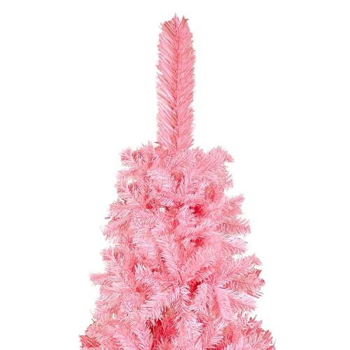 Smalt juletræ 120 cm lyserød