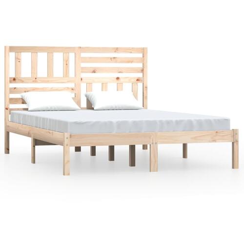 Sengeramme 120x190 cm massivt fyrretræ