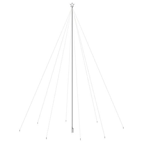 LED-juletræ 1300 LED'er 8 m inde/ude koldt hvidt lys