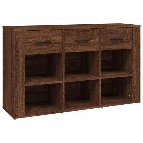 Skænk 100x30x59,5 cm konstrueret træ brun egetræsfarve