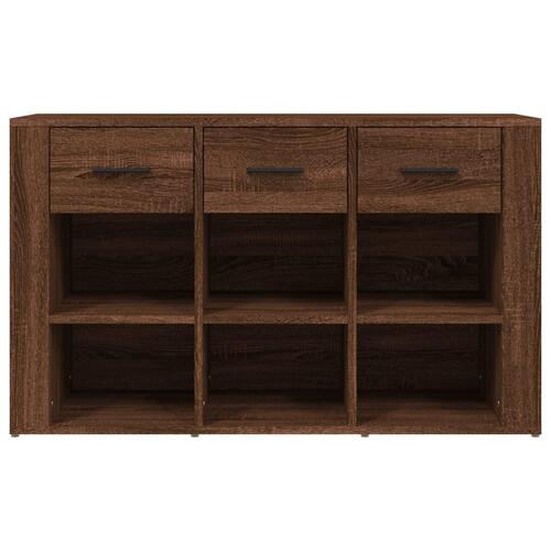 Skænk 100x30x59,5 cm konstrueret træ brun egetræsfarve