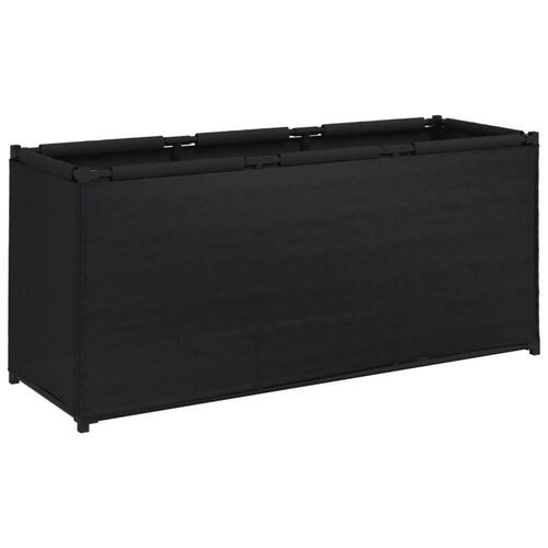 Opbevaringskasse 105x34,5x45 cm stof sort