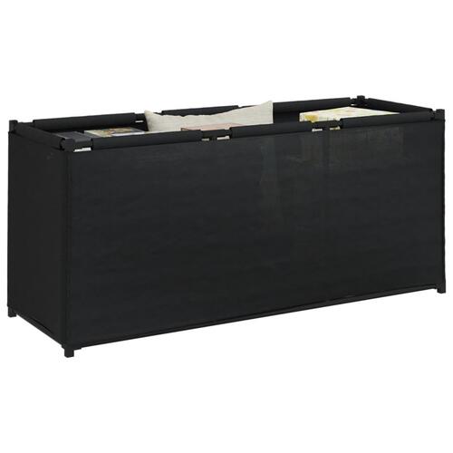 Opbevaringskasse 105x34,5x45 cm stof sort