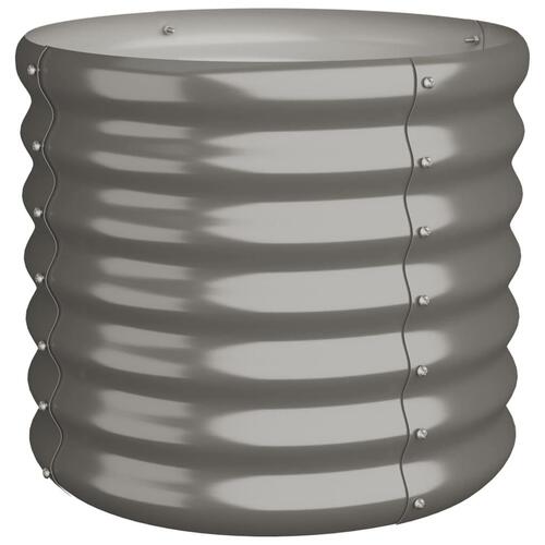 Plantekrukke 40x40x36 cm pulverlakeret stål grå