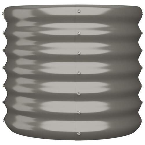 Plantekrukke 40x40x36 cm pulverlakeret stål grå
