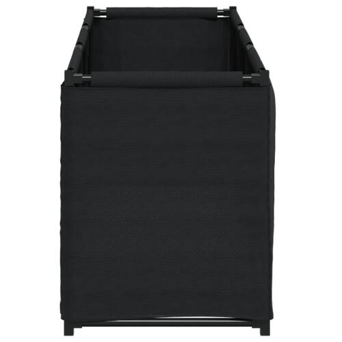 Opbevaringskasse 105x34,5x45 cm stof sort