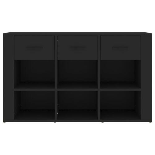 Skænk 100x30x59,5 cm konstrueret træ sort
