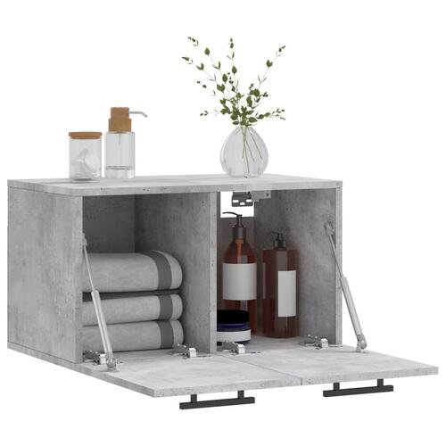 Vægskab 60x36,5x35 cm konstrueret træ betongrå
