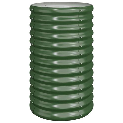 Plantekrukke 40x40x68 cm pulverlakeret stål grøn