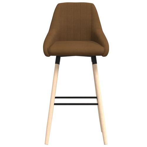 Barstole 2 stk. stof brun