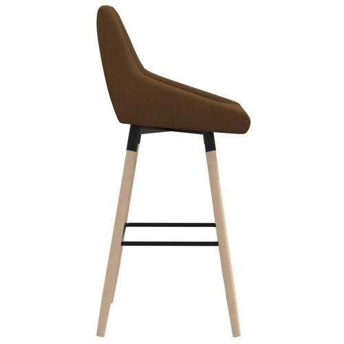 Barstole 2 stk. stof brun