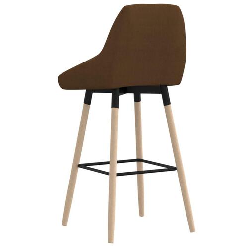 Barstole 2 stk. stof brun