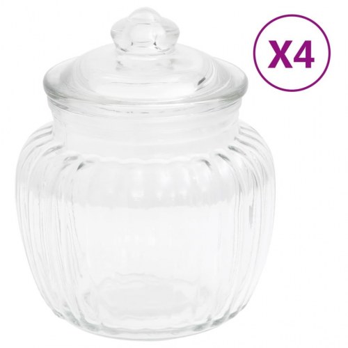 Opbevaringsglas 4 stk. 500 ml glas