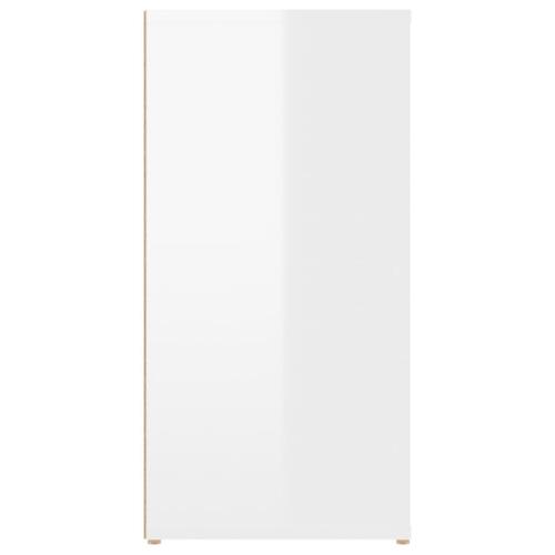 Skænk 100x30x59,5 cm konstrueret træ hvid højglans