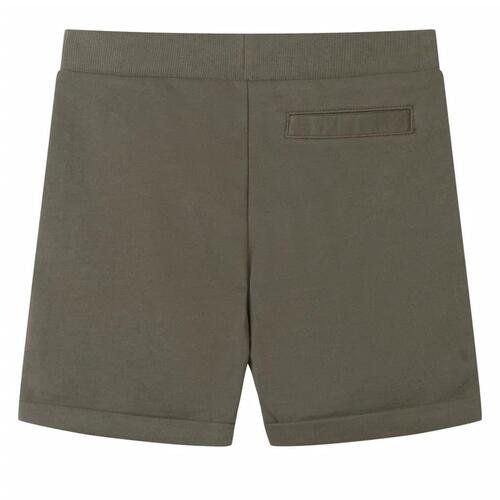 Shorts til børn str. 140 med snøre mørk kakifarve