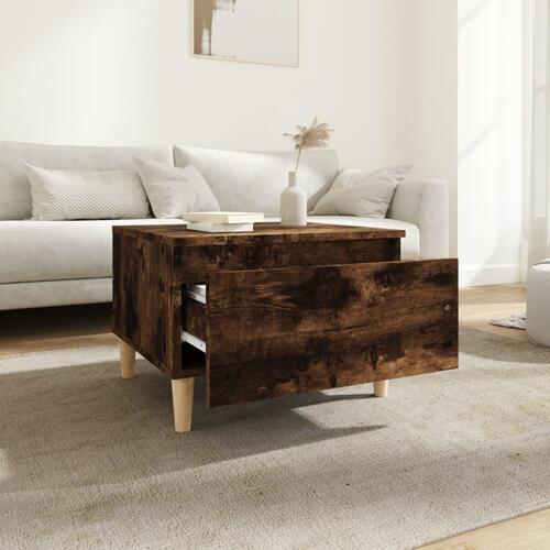 Sideborde 2 stk. 50x46x35 cm konstrueret træ røget egetræsfarve