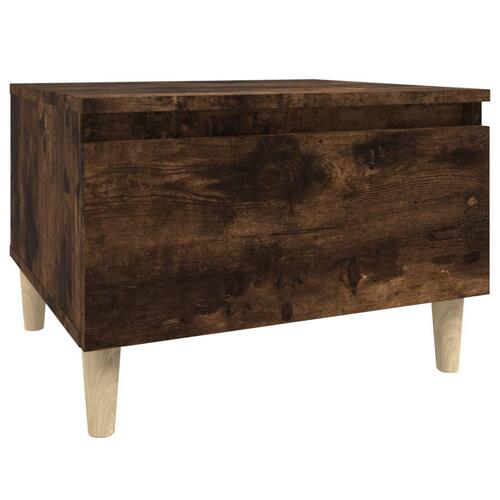 Sideborde 2 stk. 50x46x35 cm konstrueret træ røget egetræsfarve