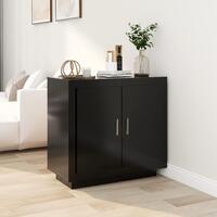 Skænk 80x40x75 cm konstrueret træ sort