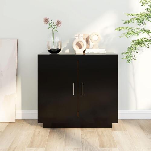 Skænk 80x40x75 cm konstrueret træ sort