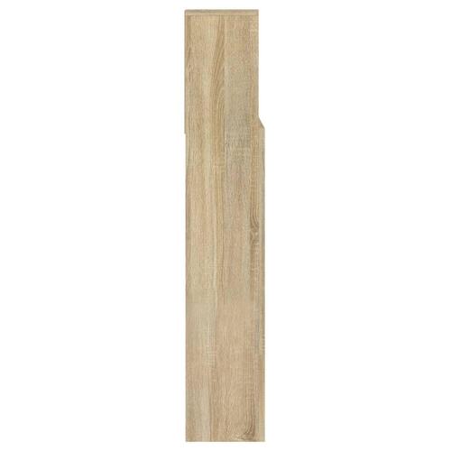 Sengegavl med opbevaring 140x19x103,5 cm sonoma-eg