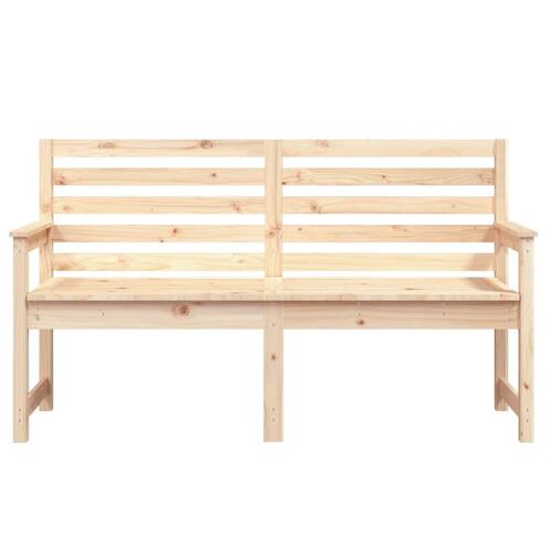 Havebænk 159,5x48x91,5 cm massivt fyrretræ
