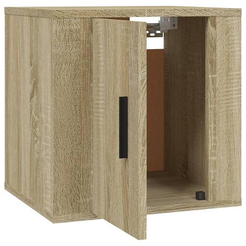 Væghængte tv-skabe 2 stk. 40x34,5x40 cm sonoma-eg