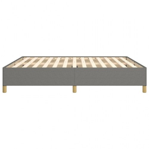 Boxspring sengeramme 160×200 cm i stof - mørkegrå
