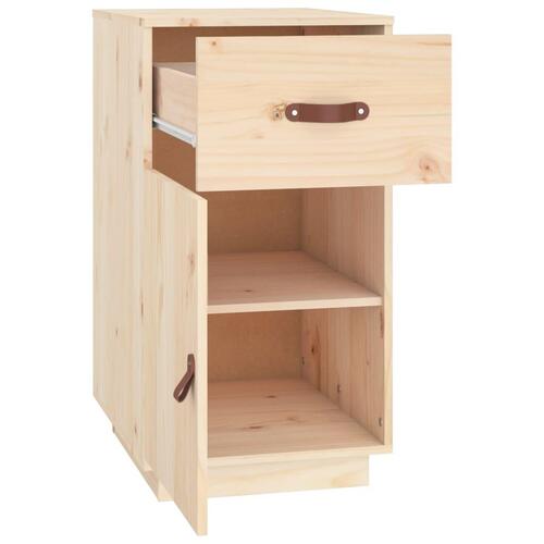 Skrivebordsskab 40x50x75 cm massivt fyrretræ