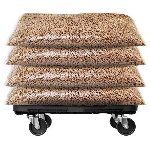 Møbelhunde 2 stk. 300 kg polypropylen sort