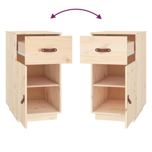 Skrivebordsskab 40x50x75 cm massivt fyrretræ