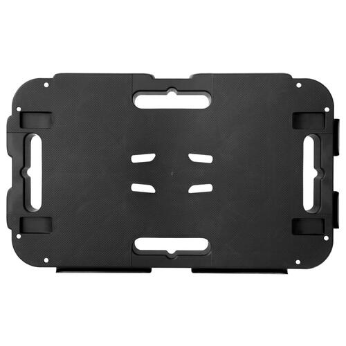 Møbelhunde 2 stk. 300 kg polypropylen sort