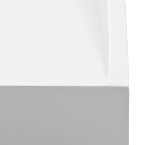 Håndvask 100 x 46 x 11 cm mineralstøbt/marmorstøbt hvid