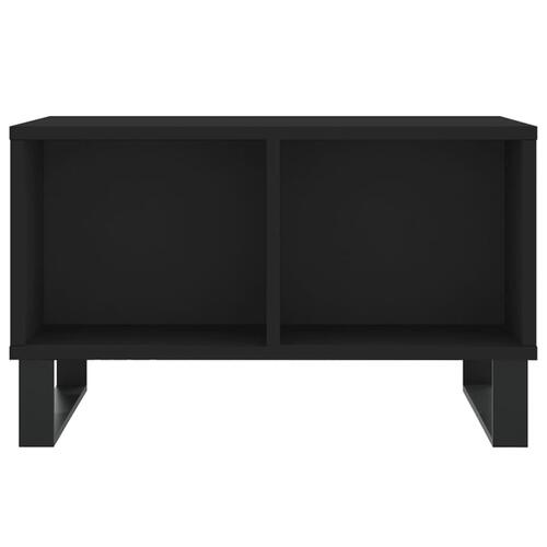 Sofabord 60x50x36,5 cm konstrueret træ sort