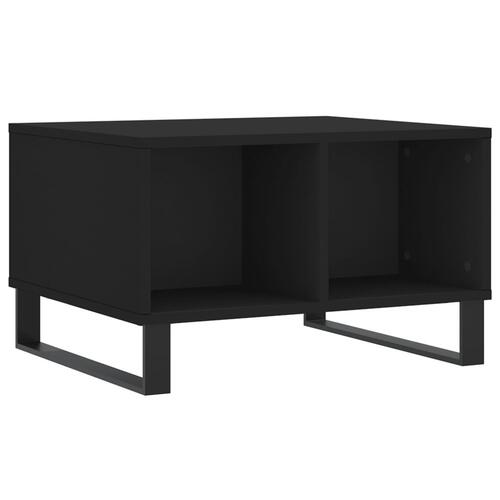 Sofabord 60x50x36,5 cm konstrueret træ sort