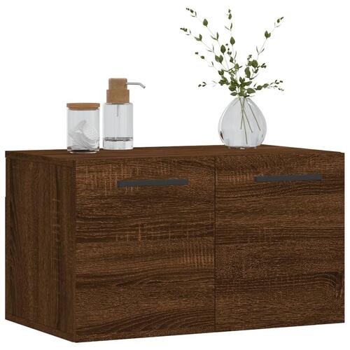 Vægskab 60x36,5x35 cm konstrueret træ brun egetræsfarve