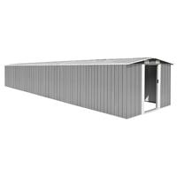Haveskur 257x779x181 cm galvaniseret stål grå