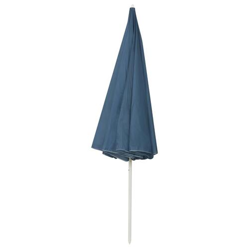 Strandparasol 300 cm blå