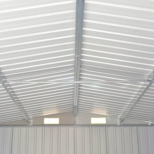 Haveskur 257x779x181 cm galvaniseret stål grå