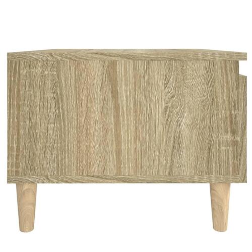 Sideborde 2 stk. 50x46x35 cm konstrueret træ sonoma-eg