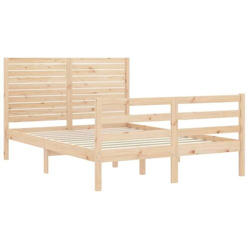 Sengeramme med sengegavl Small Double massivt træ